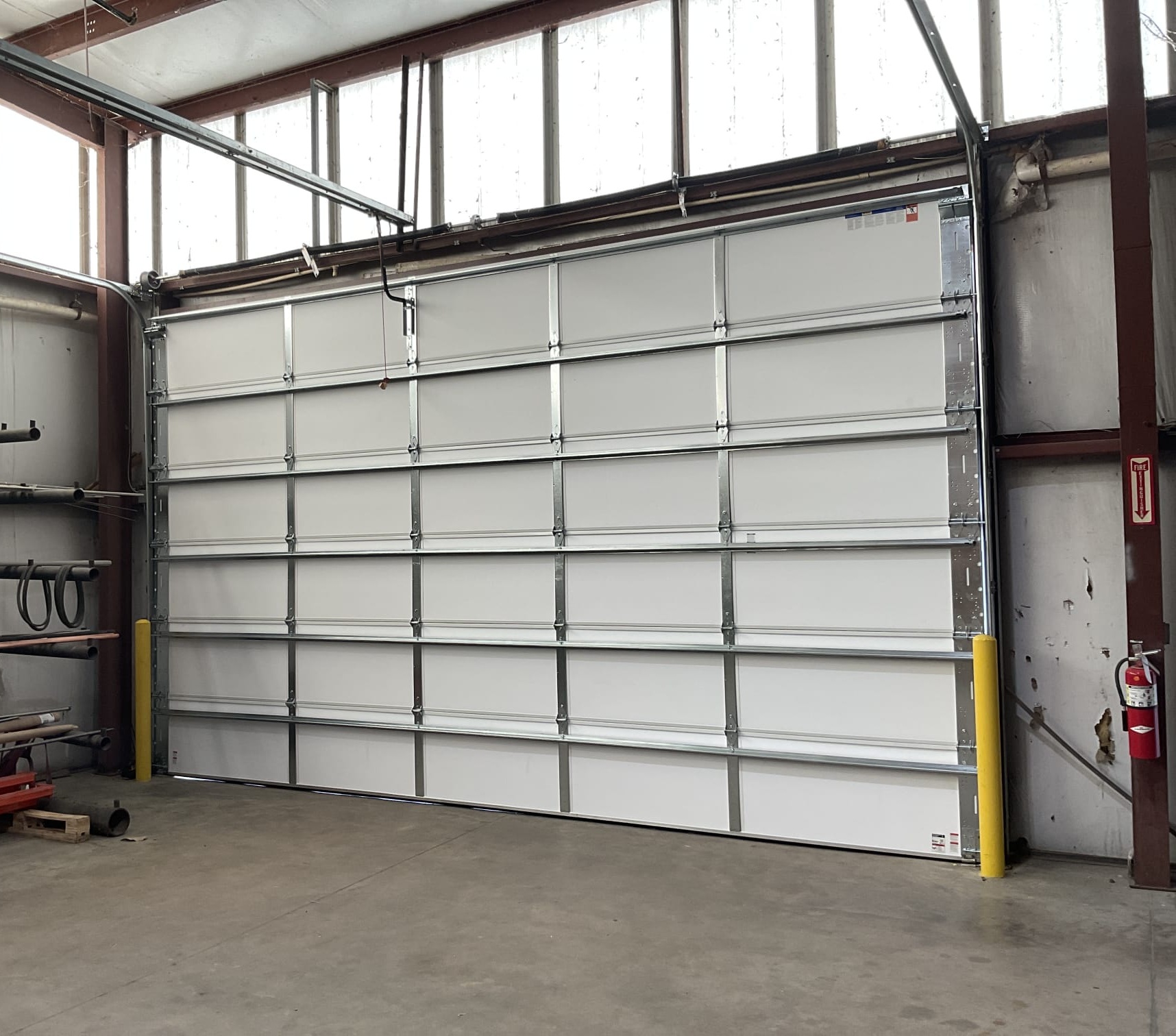 Large commercial sectional garage door installed by Lift Doctors in Greater Memphis